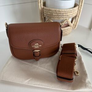 Coach Mini Amelia Saddle Bag – Cognac
